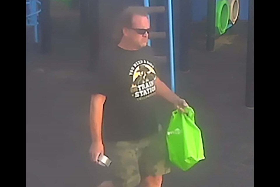 IDENTIFIED — St. Albert RCMP announced July 11 that they had confirmed the identity of this man, who was filmed placing anti-2SLGBTQ+ materials in two St. Albert school playgrounds on June 25, 2023. ST. ALBERT RCMP/Photo