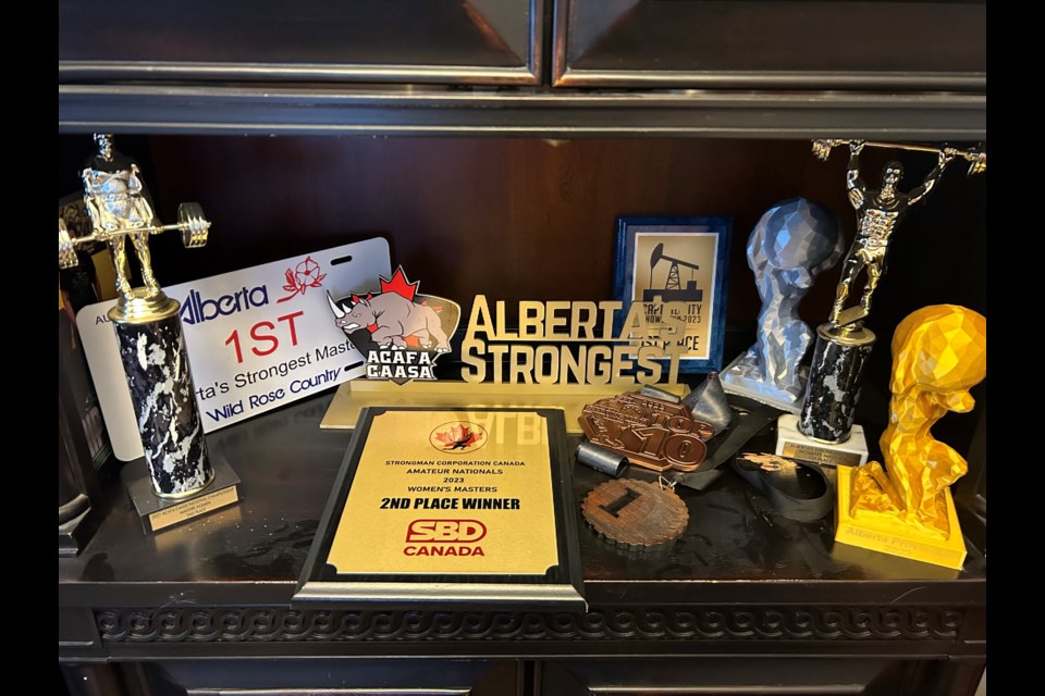 Gen Segger's medals and trophies she won at her competitions. MARIE-JEANNE SAPORITO/Photo