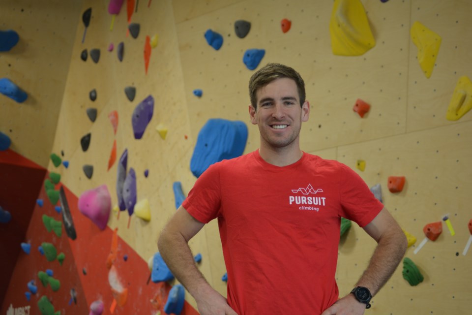 Owner Cole Johnson at Pursuit Climbing.