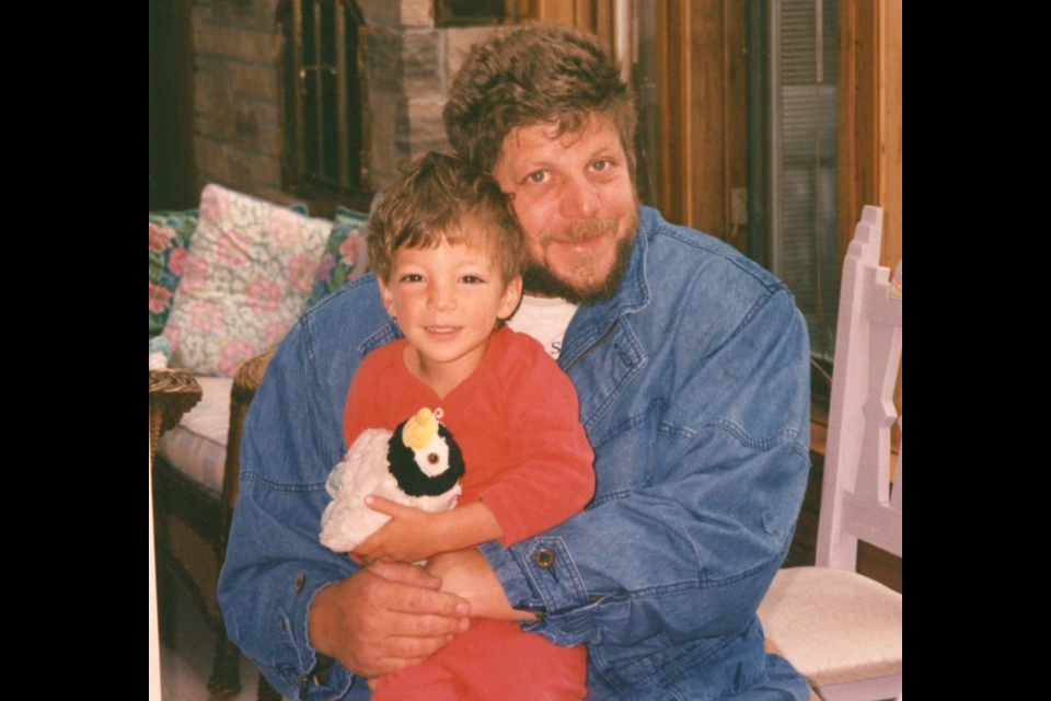 Howie Meyer with his son, Lorne, from an undated photo.