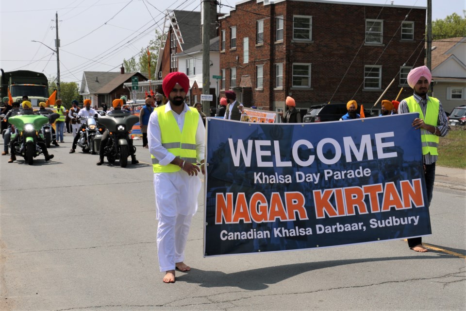 Sudbury's Sikh Community held it's first ever Khalsa Day parade Sunday.
(Photos Len Gillis / Sudbury.com)