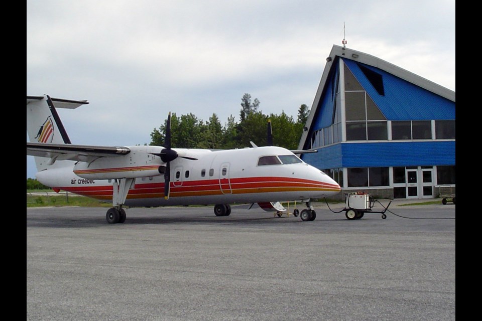 Cargo plane at Moosonee airport. (Len Gillis / Sudbury.Com)                             