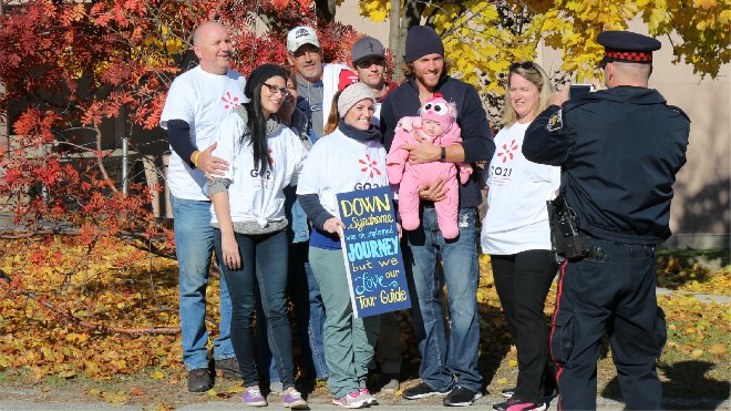 The Down Syndrome Association of Sudbury celebrated its annual GO21 Walk on Sunday to celebrate National Down Syndrome awareness week. About 100 people gathered at Lockerby Composite School on Ramsey View Court to kick off National Down Syndrome Awareness Week. Darren MacDonald photos.