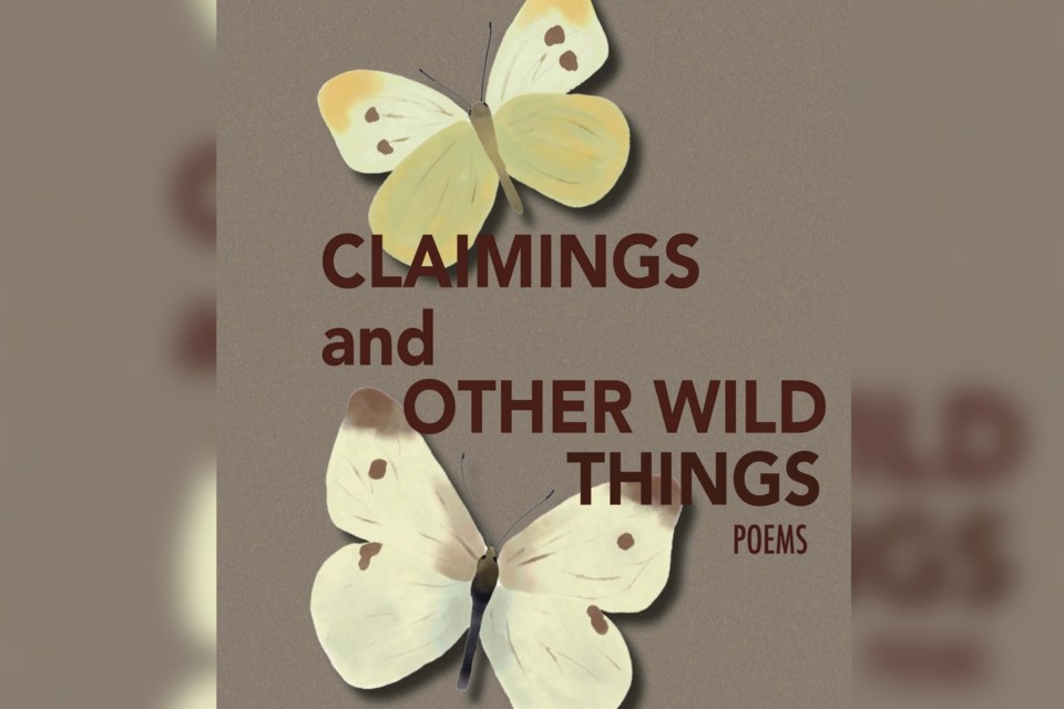 Poet Noelle Schmidt presents their book "Claimings and Other Wild Things" at a launch on April 23.
