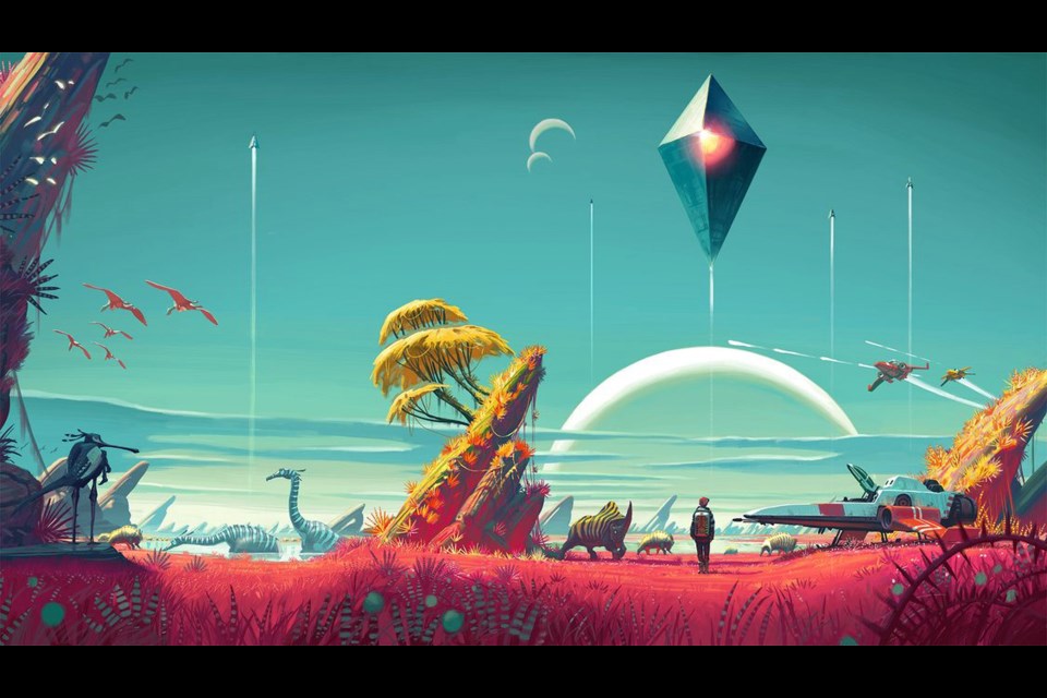 No Man’s Sky was introduced as a survival/exploration game set in a procedurally generated universe. That means, on a very basic level, that everything in the entire game is randomly generated based on algorithms and rule sets laid out by the developers. Image: Hello Games