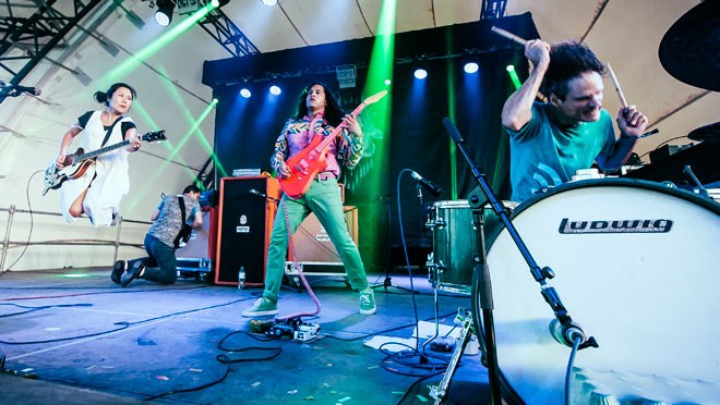 San Francisco's Deerhoof perform at Up Here this August. (Supplied)