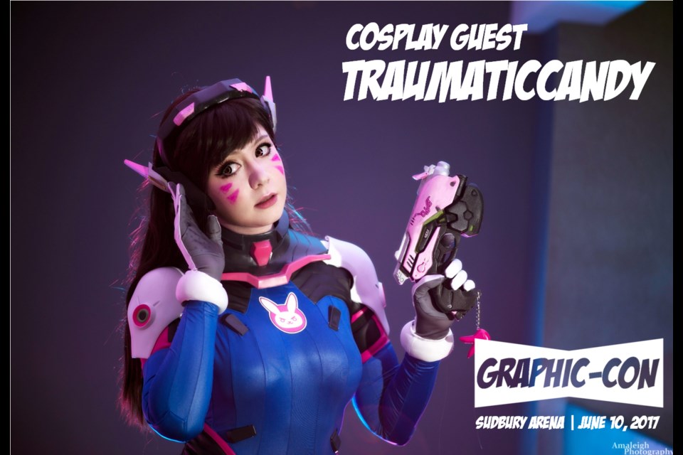 Streamer, larper and cosplayer, Traumatic Candy makes her first con guest appearance anywhere at Graphic-Con this year. (Supplied)