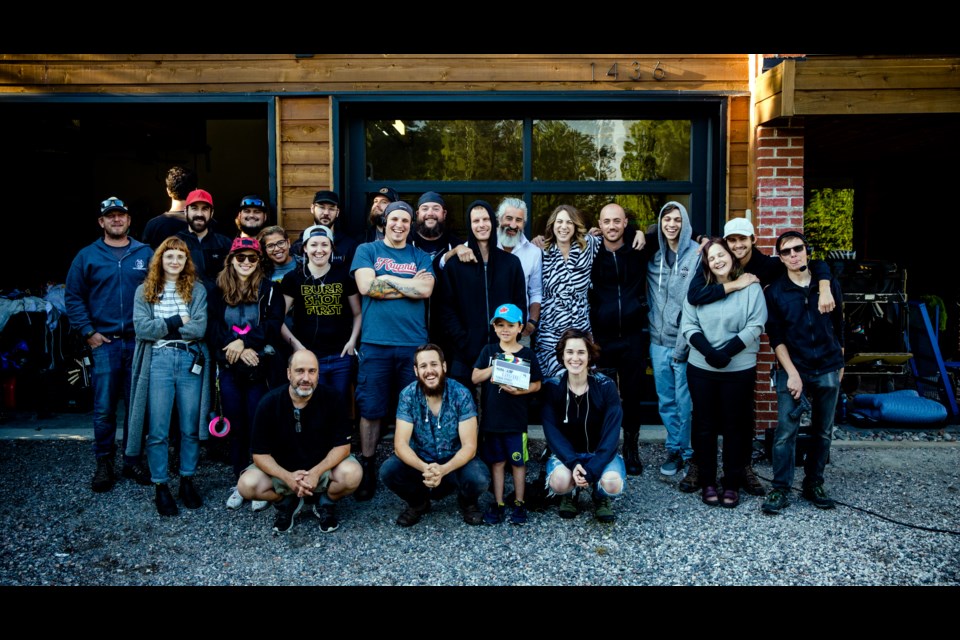 The Director's Guild of Canada has launched a campaign against workplace harassment it's calling So Not Cool. The Christine Rochon (front right) and her crew on set for a recent project. (Supplied)