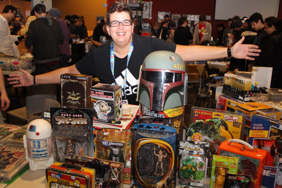 Margo Doulas, the owner of The Other Place, in Barrie, showed off her video game, comics and movie-related merchandise at the first annual Northern Game Expo in October 2015. The second annual expo is set for this coming Sunday. File photo
