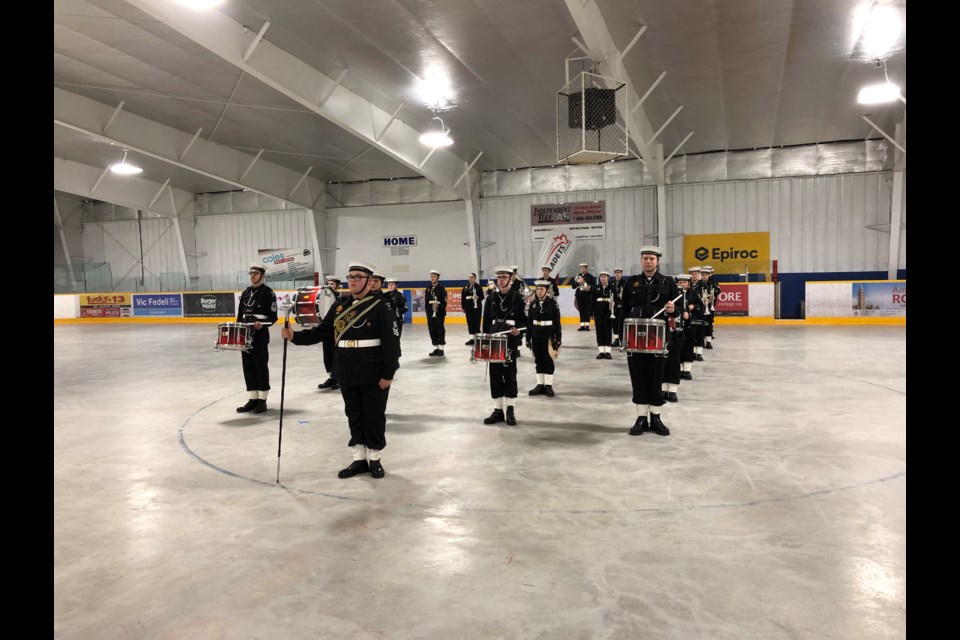Royal Canadian Sea Cadet Corps Admiral Mountbatten perform at the Northern Ontario Area Band and Drill Competition May 11, 12 in North Bay (Supplied)