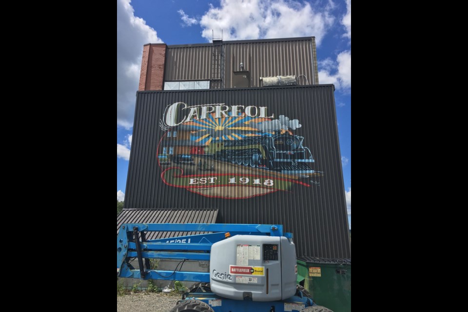 The new mural by Sudbury artist Monique Legault in Capreol. (Supplied)