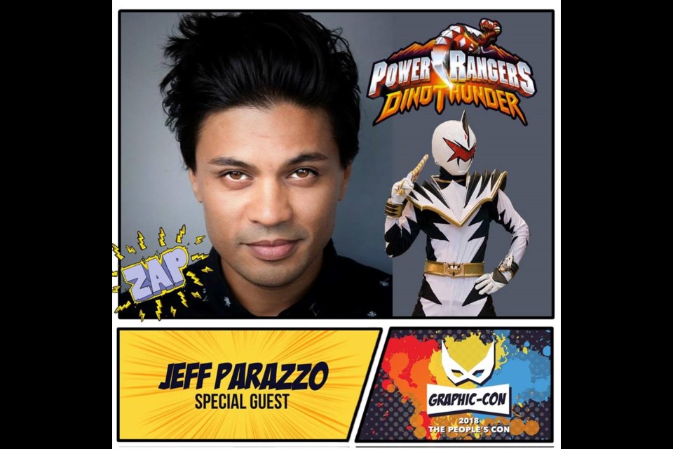 Fans of the Power Rangers franchise may recognize the names Jeff Parazzo and Kevin Duhaney, who played the White Ranger and Blue Ranger, respectively. They're the featured guests at Graphic-Con this year. (Supplied)

