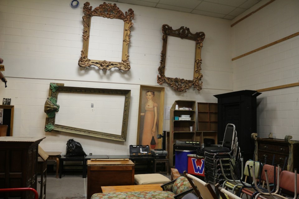 From men's shirts to ornate furniture, picture frames to fur coats, Sudbury Theare Centre's Stage Sale is going to have something for everyone July 16. Photo by Heather Green-Oliver.