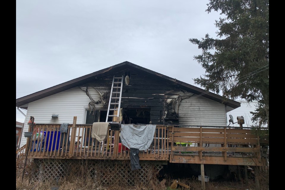 A fire at an apartment building on Cote Avenue in Chelmsford on Tuesday afternoon displaced the building’s five residents. (Supplied/Jesse Oshell)