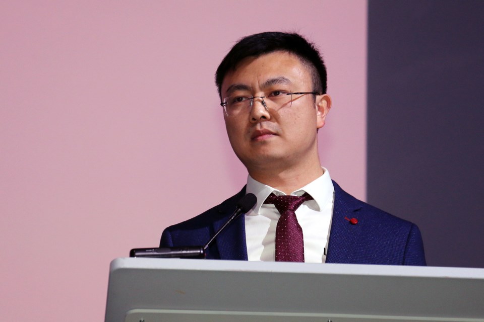 Chao Yu, the founder and CEO of LoopX, spoke at the Workplace Safety North mining safety conference.