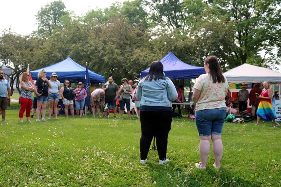 Dozens of people and several local union and worker’s advocacy groups gathered in Memorial Park downtown on June 3. The event was one of 30 such events occurring across the province as part of the Ontario Federation of Labour’s Enough Is Enough Day of Action.