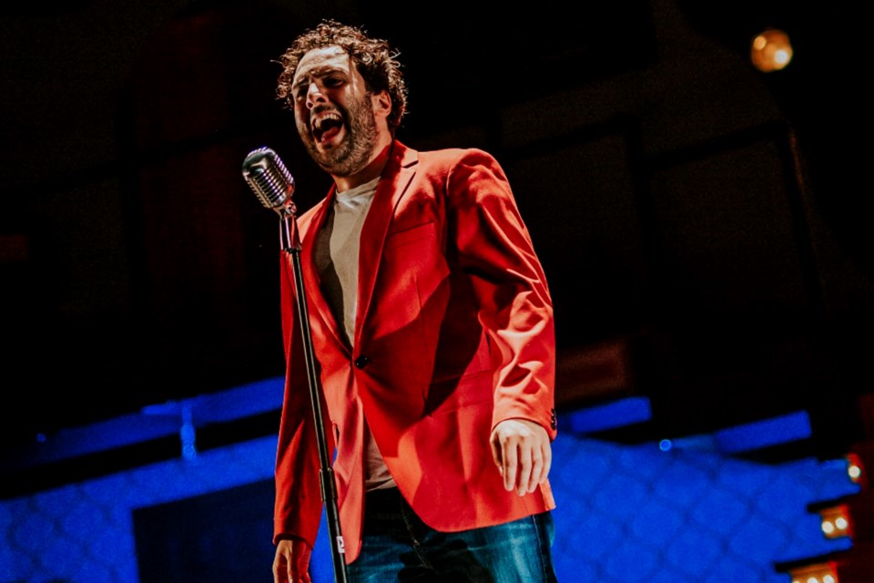 Sudbury actor Alessandro Costantini portrays Frankie Valli in the STC-YES Theatre production of the musical "Jersey Boys", which runs July 7 to Aug. 5.