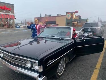 Someone dressed up as Donald Trump and paraded around the South End of Greater Sudbury this morning. Votes in the U.S. election are still being counted. The race is close, and it could be days before the final result is known. (Supplied)
