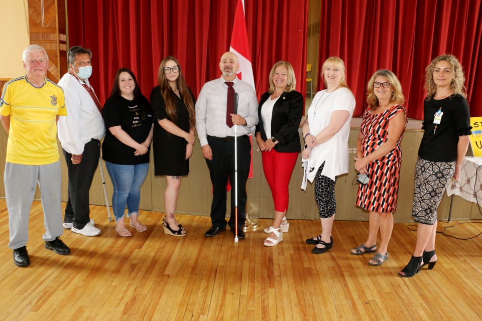 Members of various senior citizens agencies in Sudbury took part in the announcement this week that more than $154,000 in funding will be shared among nine local seniors groups.
