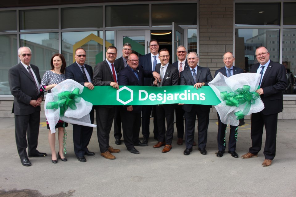 Financial services provider Desjardins hosted a celebration Monday as they cut the ribbon on their new digs in the heart of downtown Sudbury. (Matt Durnan/Sudbury.com)