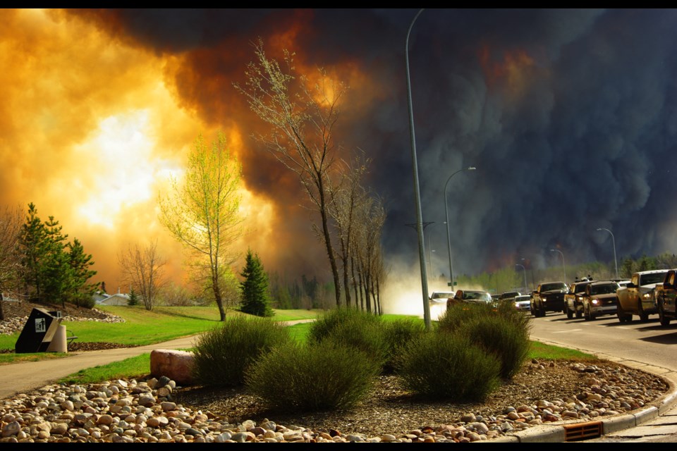 Laurentian University PhD student Joe-Felix Bienentreu was amont the 88,000 people who escaped an “apocalyptic” wildfire in Fort McMurray, Alberta on Tuesday. Photo courtesy of Joe-Felix Bienentreu