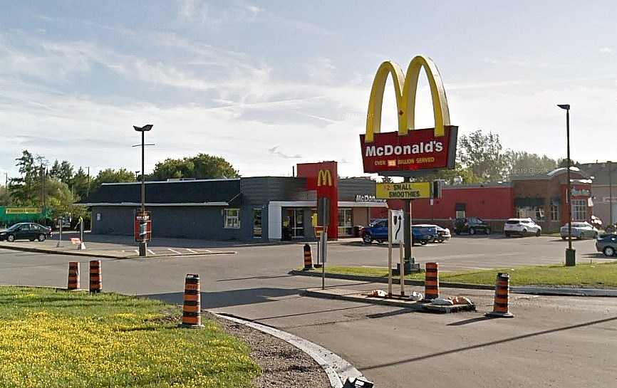 McDonald's Restaurant in Chelmsford (Google Earth Image)