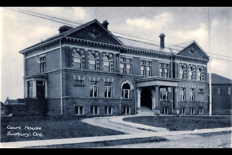 Sudbury Courthouse as it looked circa 1920. 