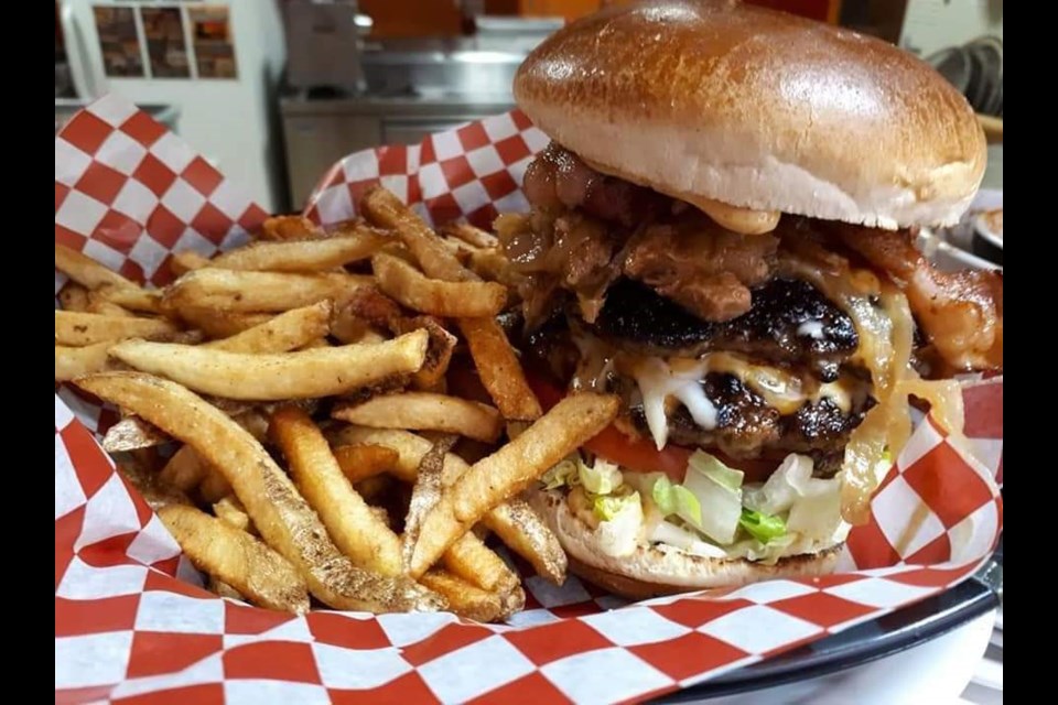 Bacon, pulled pork and caramelized onions makes up the Firehouse Burgers key ingredients. Station 18 owner Justin Seguin won't reveal the secret house-made mayo's spices that really boosts the flavour profile of this number one selling item.