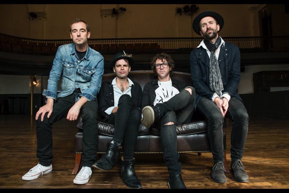 The Trews perform at the Caruso Club this coming Saturday evening. (Supplied).