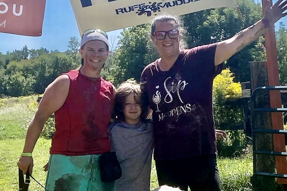 Kyla Roy, right, is a Sudbury registered nurse who has kidney disease and needs a transplant. She is hoping to find a donor. She is seen in this photo with her wife, Kristyn Pascal and son, Jacob.