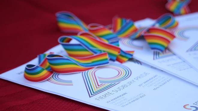 It's Pride Week in Greater Sudbury and rainbow pins will be a common sight throughout the community. (Arron Pickard/Sudbury.com)