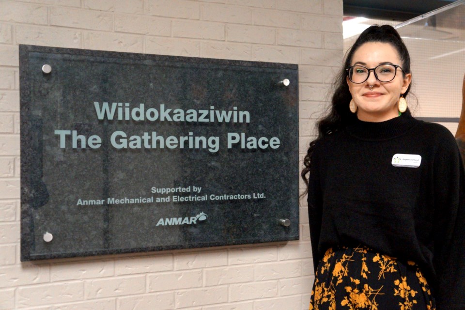 Angele Chartrand is Algonquin and studied in Cambrian’s social services program with an Indigenous specialization. She is now president of the Cambrian Indigenous Student Circle and spoke to Sudbury.com at the opening of Wiidokaazin. 