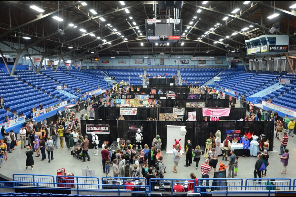 Hundreds of people are attending Graphic-Con at Sudbury Arena in downtown Sudbury. Photo by Arron Pickard