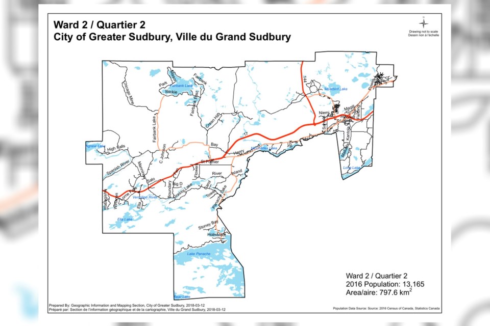 A map of Ward 2.