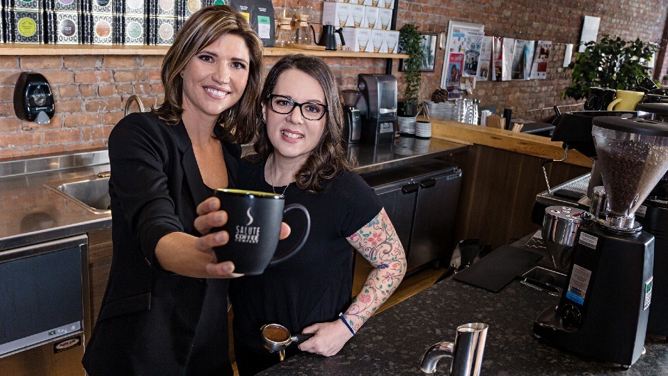 Born out of a love and passion for coffee, Tania Renelli (left) found a java niche seven years ago in the South End of the city. Renelli and shareholder/manager Stephanie Grabish are always looking to up their game. 