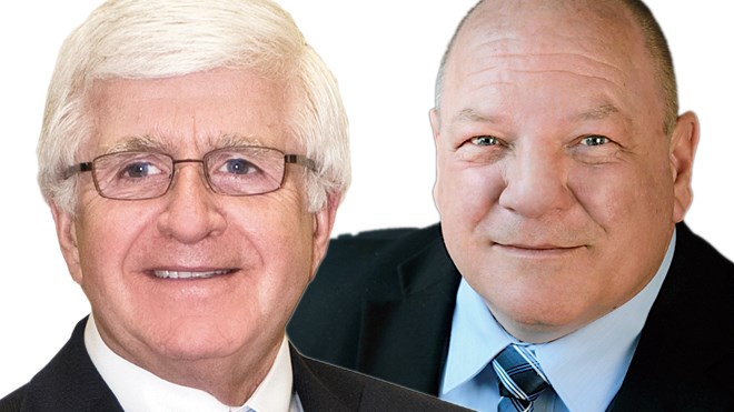 For Mayor Brian Bigger to choose from Liberal MPP and cabinet minister Rick Bartolucci as an adviser to liaise with the businesss community seems an odd choice, says Michael Atkins. Not only is Greater Sudbury a relatively small city (which suggests an adviser is unnecessary), but Bartolucci is a high-profile Liberal under a motivate and partisan Tory provincial government. (File images)