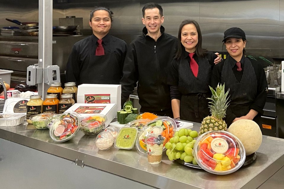 The management team in the South end are (from left) Jeffrey Junio, Chef Makoto Miake, Rachel Passi and Emelynn Dayag.