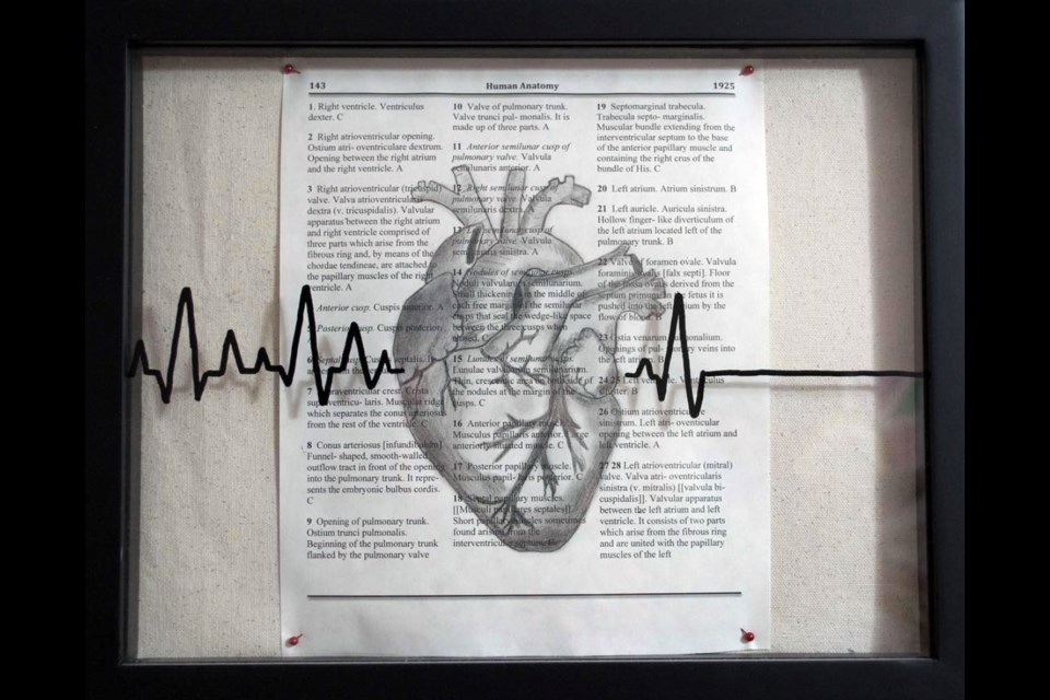 Durkin’s art journey began with an anatomical heart. (Image: Amanda Durkin)
