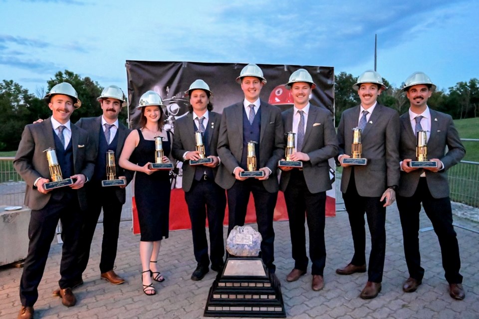 In the team competition, the group from Newmont Musselwhite Mine in the Red Lake District took home the coveted golden helmets.
