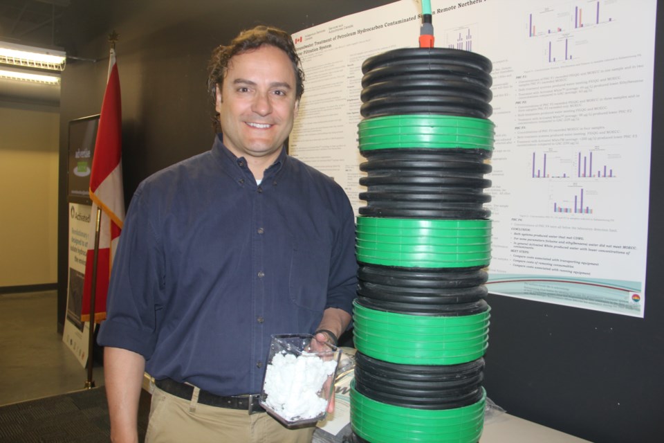 Dr. Dennis Reich, a local medical doctor by day and an inventor by night, is the CEO of ActivatedWhite, a water filtration system. (Heidi Ulrichsen/Sudbury.com)