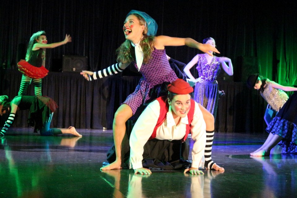 Dance troupe earthdancers Siren the  Fire Dancer performs at the Sudbury Food Bank Cirque de Sudbury fundraiser at the Caruso Club on Sept. 14.