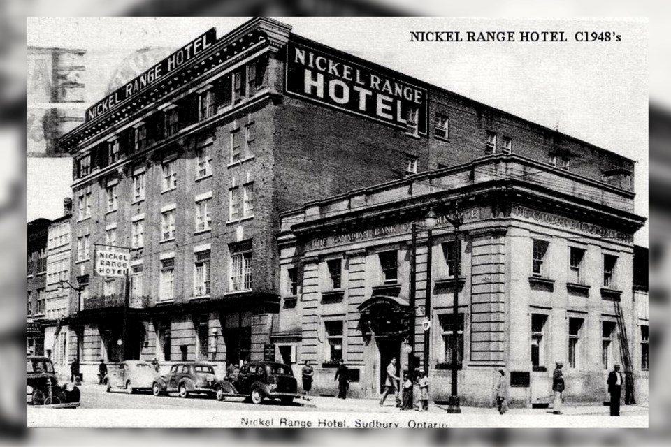 The Nickel Range Hotel, located where the Shoppers Drug Mart is today, was also designed by Angus & Angus of North Bay. The hotel was demolished in 1976
