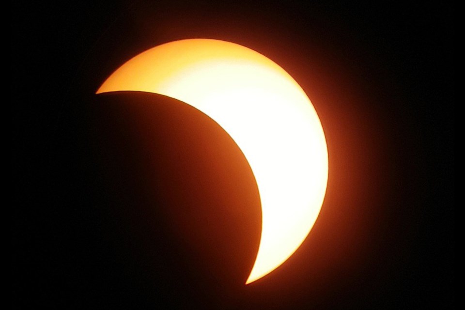 Laurentian University tweeted this image of the eclipse taken from the school's observatory.