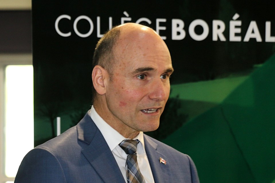 Federal health minister Jean-Yves Duclos was in Sudbury on May 23 to announced more than $15 million in funding the the Official Languages Health  Program to increase health-care training for Francophones.