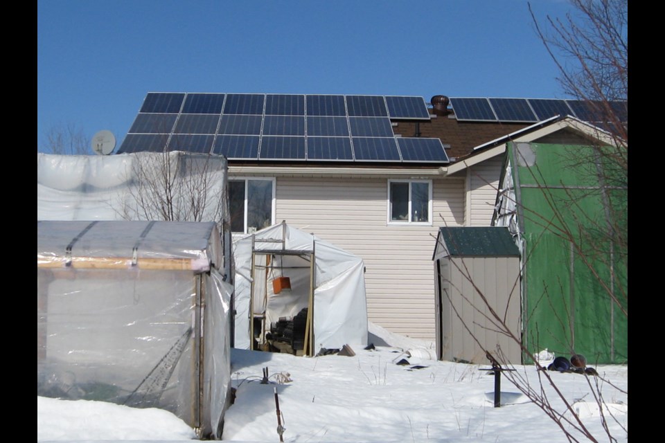 Stuart McCall has 33 rooftop solar panels at his home and farm in Garson. (Supplied)