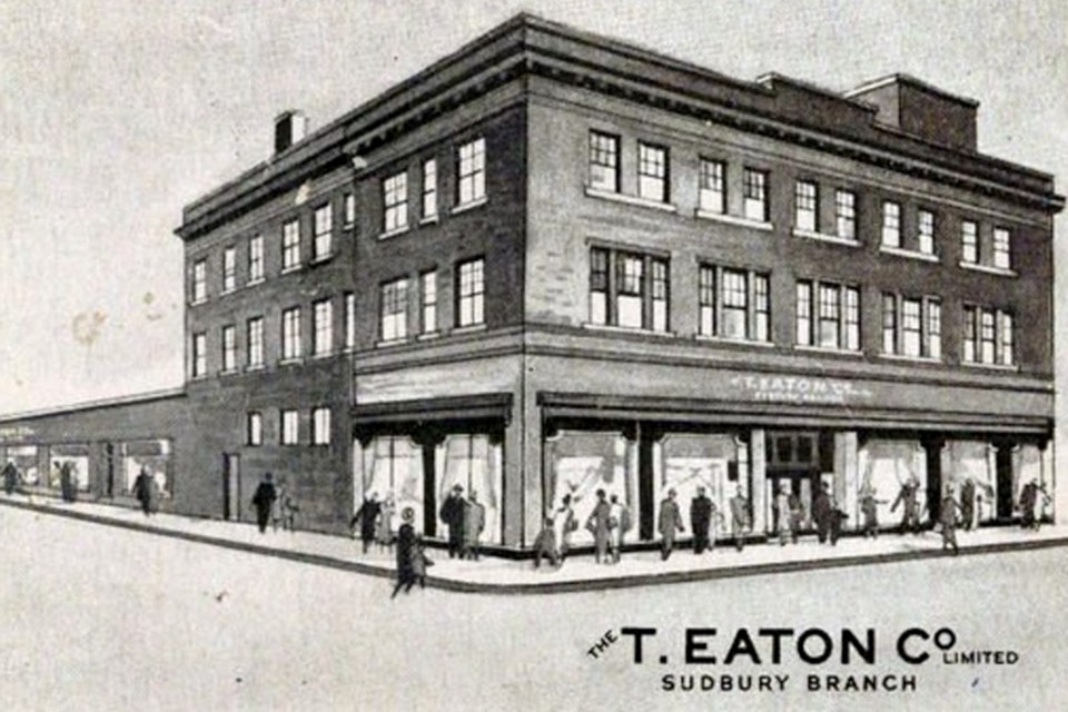 An undated advertisement for Sudbury's branch of the T. Eaton Co.