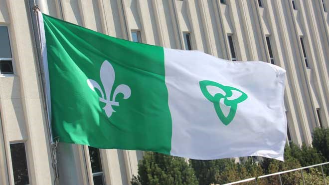 The Franco-Ontarian flag. (File)