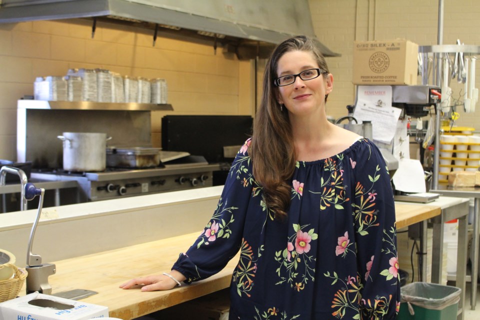 Meals on Wheels manager of operations Angele Gladu stands in the kitchen where malicious vandalism occurred on Saturday. Gladu says that support from the community helped return things to operating standards and lifted the spirits of all who work and volunteer for the organization. (Allana McDougall/Sudbury.com)