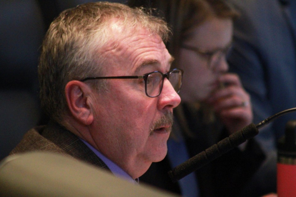 City Growth and Infrastructure general manager Tony Cecutti is pictured during Tuesday’s city council meeting, at which he delivered an update on the downtown events centre project.