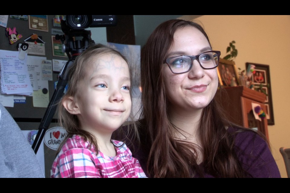 Five-year-old Addison Behrndt and her mom, Emma, are currently at Sick Kids Hospital in Toronto where Addison is expected to undergo dialysis and kidney surgery.